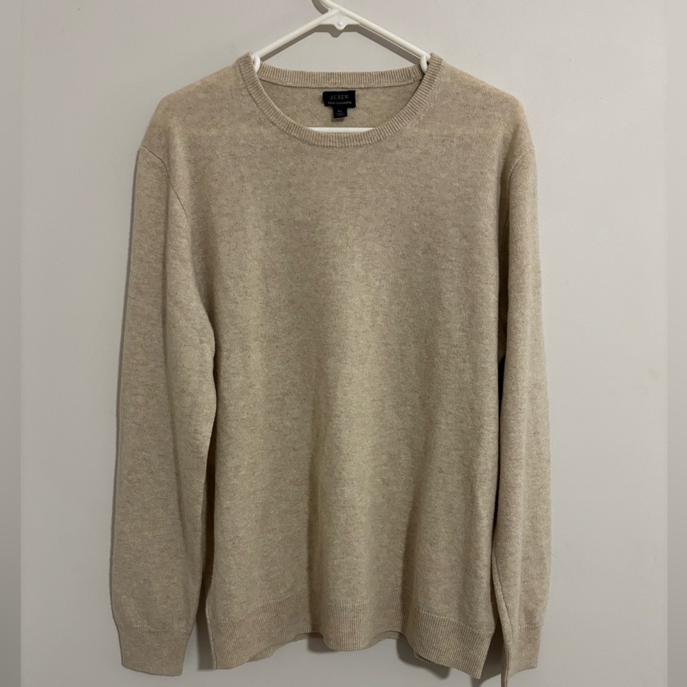 Mens XL J Crew 100% Cashmere Crewneck Sweater